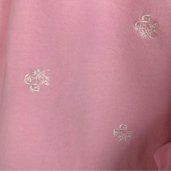 Draper James women’s pink floral embroidery Bobbie sweatpants jogger small - Picture 4 of 7